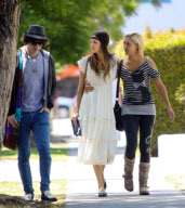 Isabel Lucas and Friends take a Stroll