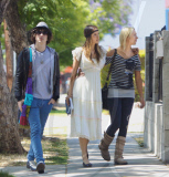 Isabel Lucas and Friends take a Stroll