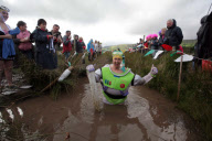 Bog Snorkelling world record set in Llanwrtyd Wells, Wales, Britain - 29 Aug 2010