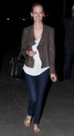 EXCLUSIVE January Jones and Jason Sudeikis attending She & Him Concert