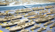 Man spends 62 years making fleet of 430 Royal Navy warships out of matchsticks, Blandford, Dorset, Britain - 24 Aug 2010
