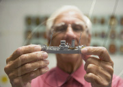 Man spends 62 years making fleet of 430 Royal Navy warships out of matchsticks, Blandford, Dorset, Britain - 24 Aug 2010
