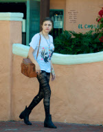 Frances Bean Cobain Shops and Lunches in L.A.