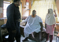 Man Leave House for the First Time in Five Years For Weight Loss Surgery, Mumbai, India - 29 Aug 2010