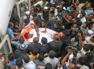 Man Leave House for the First Time in Five Years For Weight Loss Surgery, Mumbai, India - 29 Aug 2010