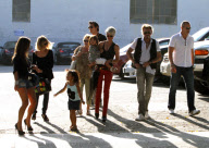 EXCLUSIVE... EXCL...Johnny Hallyday Takes Everyone To Lunch