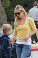 *EXCLUSIVE*  First Day of School for Ryder and Kate Hudson