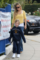 *EXCLUSIVE*  First Day of School for Ryder and Kate Hudson
