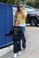 *EXCLUSIVE*  First Day of School for Ryder and Kate Hudson