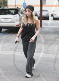 EXCLUSIVE Hilary Duff looking tough in her beanie