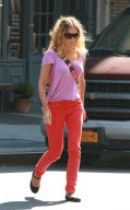 Sarah Jessica Parker in pastels in NYC