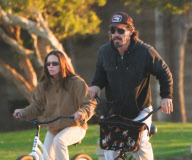 Josh Brolin and Diane Lane go for a Sunset Bike Ride