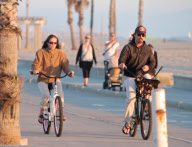 Josh Brolin and Diane Lane go for a Sunset Bike Ride