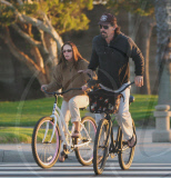 Josh Brolin and Diane Lane go for a Sunset Bike Ride