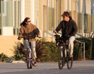 Josh Brolin and Diane Lane go for a Sunset Bike Ride