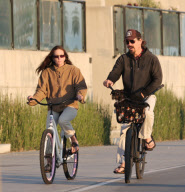 Josh Brolin and Diane Lane go for a Sunset Bike Ride