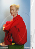 PARIS : Tilda Swinton, britain actress, close-up