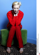 PARIS : Tilda Swinton, britain actress, close-up