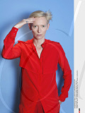 PARIS : Tilda Swinton, britain actress, close-up