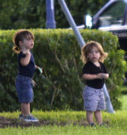 Ricky Martin's Children Matteo And Valentino Spend The Day At The Park