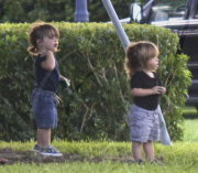 Ricky Martin's Children Matteo And Valentino Spend The Day At The Park