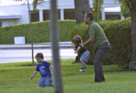 Ricky Martin's Children Matteo And Valentino Spend The Day At The Park