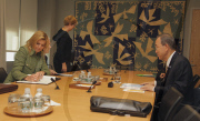Princess Maxima meets Ban Ki-moon at the United Nations - New York