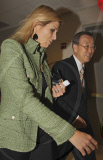 Princess Maxima meets Ban Ki-moon at the United Nations - New York