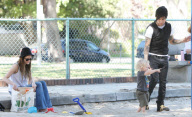 Ashlee Simpson, Pete Wentz and son Bronx at the Park in Encino, America - 26 Sep 2010