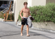 Patrick Schwarzenegger looking lean and mean after Yoga Part 2