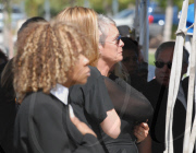 Tony Curtis funeral at Palm Mortuary, Las Vegas, America - 04 Oct 2010