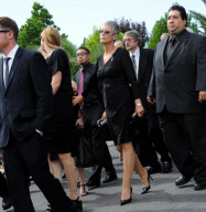 Tony Curtis funeral at Palm Mortuary, Las Vegas, America - 04 Oct 2010