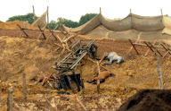'War Horse' film set, old Wisley Airfield, Surrey, Britain - 17 Sep 2010