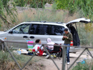 EXCLUSIVO.El ciclista Alberto Contador sale de pesca con su familia.