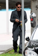 David Arquette eats and runs!  EXCLUSIVE