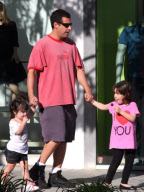 Big Daddy Adam with daughters Sadie and Sunny