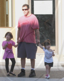 Big Daddy Adam with daughters Sadie and Sunny