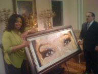 *EXCLUSIVE* <NO BLOG USE> Oprah Winfrey at the Jackson Home