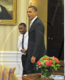 DC: OBAMA MEETS WITH WAITING FOR SUPERMAN KIDS