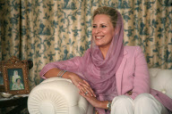 Aisha Gaddafi, daughter of Libyan leader Muammar al-Gaddafi, at her home in Tripoli, Libya - 05 Oct 2010