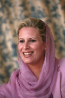 Aisha Gaddafi, daughter of Libyan leader Muammar al-Gaddafi, at her home in Tripoli, Libya - 05 Oct 2010