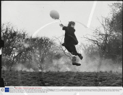 John Lennon Pictured Drifting Across A Misty Wimbledon Common On The End Of A Balloon As He Filmed Some Scenes For The Bbc S Forthcoming Not Only But Also Comedy Show. He Was Booked For The First Programme To Read Extracts From In His Own Write. 30/1