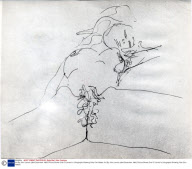 Art By John Lennon (died December 1980) Picture Shows One Of Lennon''s Lithographs Showing Yoko Ono Naked.