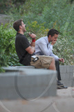 *EXCLUSIVE* Shia LaBeouf and Josh Duhamel work the Late Night Shift