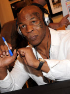 Mike Tyson autograph signing at Paint With Oil, Las Vegas, America - 16 Oct 2010
