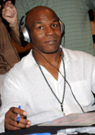 Mike Tyson autograph signing at Paint With Oil, Las Vegas, America - 16 Oct 2010