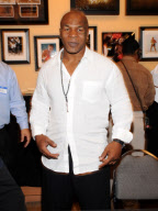 Mike Tyson autograph signing at Paint With Oil, Las Vegas, America - 16 Oct 2010