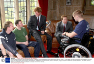 Princes William and Harry Visit Injured Servicemen at Headley Court Rehabilitation Centre, Near Epsom, Surrey, Britain - 21 Apr 2008