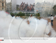 LYON: High school students protest against pensions reform