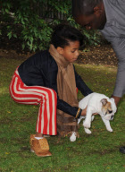 Young Willow Smith On Puppy Duties! 